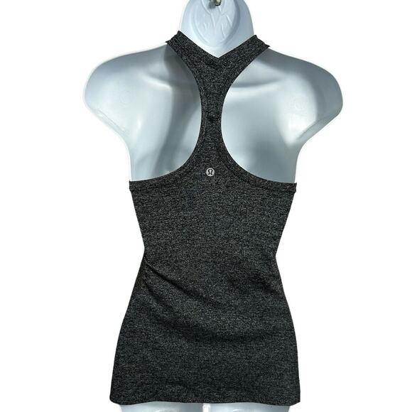 Lululemon Cool Racer-Back ll Tank Top Sz 4 Heathered Gray Athletic - Picture 8 of 8
